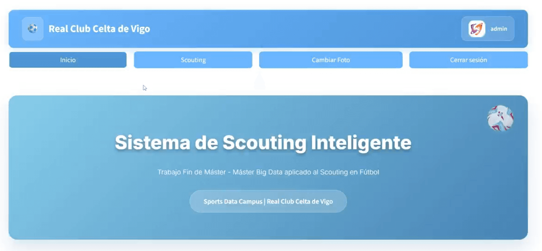Vista previa del sistema de scouting